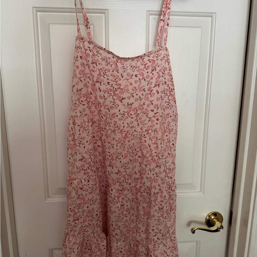 Old Navy Pink Floral V-Neck Dress